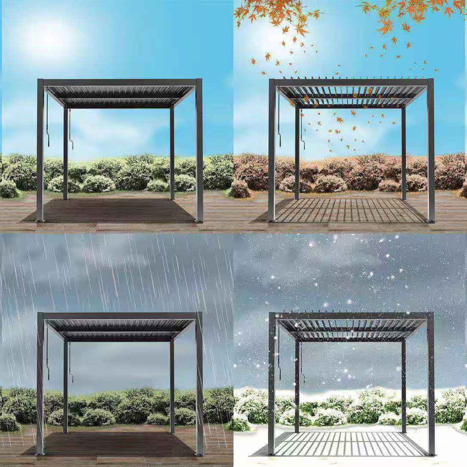Hammond Pergolas Charcoal E