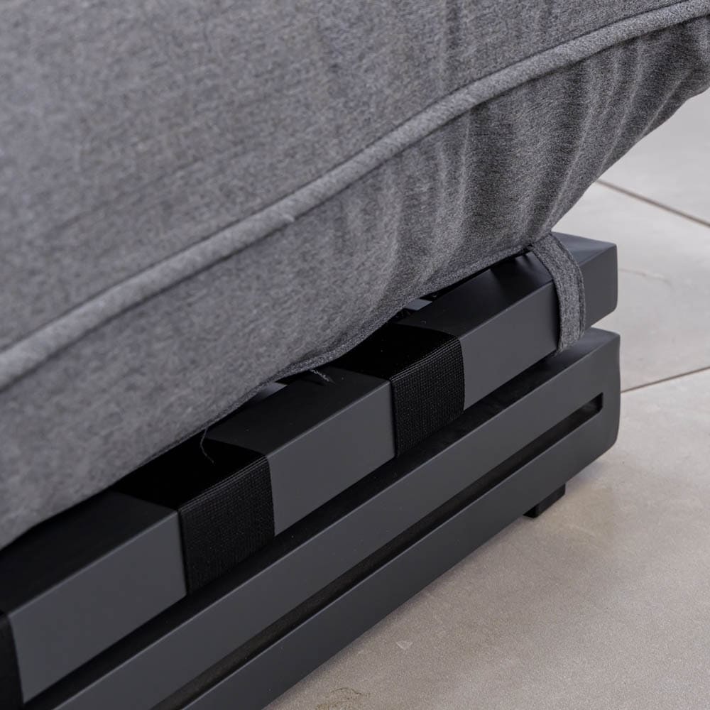 Maldives Sun Lounger Charcoal Grey Close Up2 VB