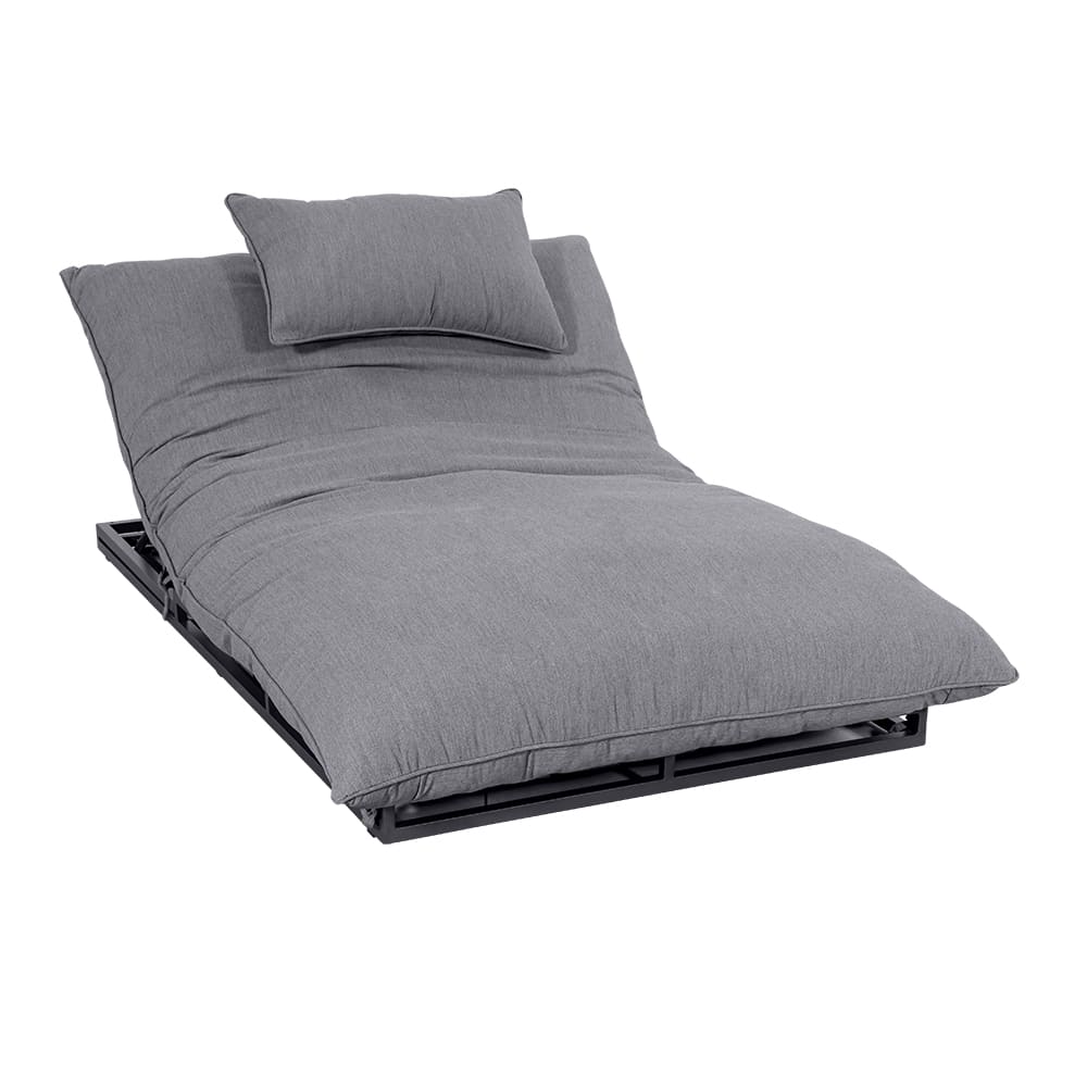 Maldives Sun Lounger Charcoal Grey Lifted VB