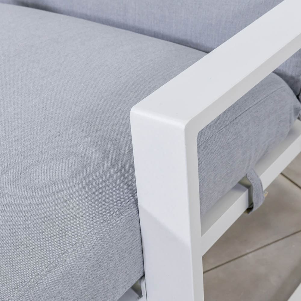 Roxanne Sun Lounger White Light Grey Close Up 2 VB