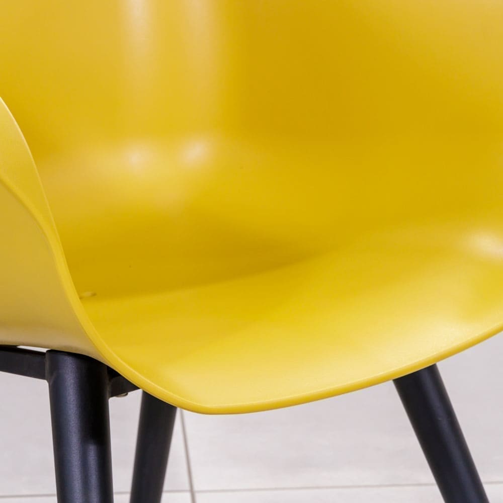 Sophie Studio Dining Chair Curry Yellow Close Up 3 VB