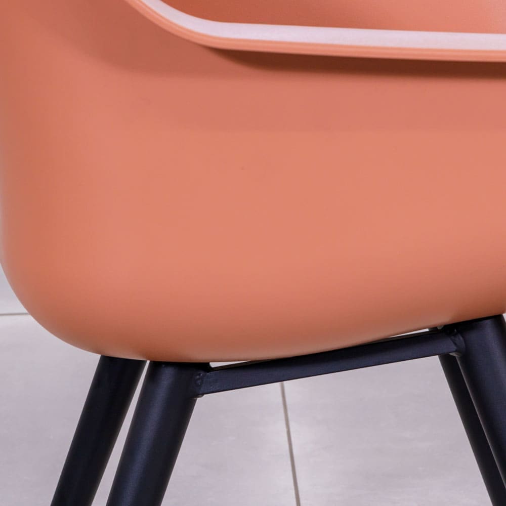 Sophie Studio Dining Chair Italian Terracotta Close Up VB