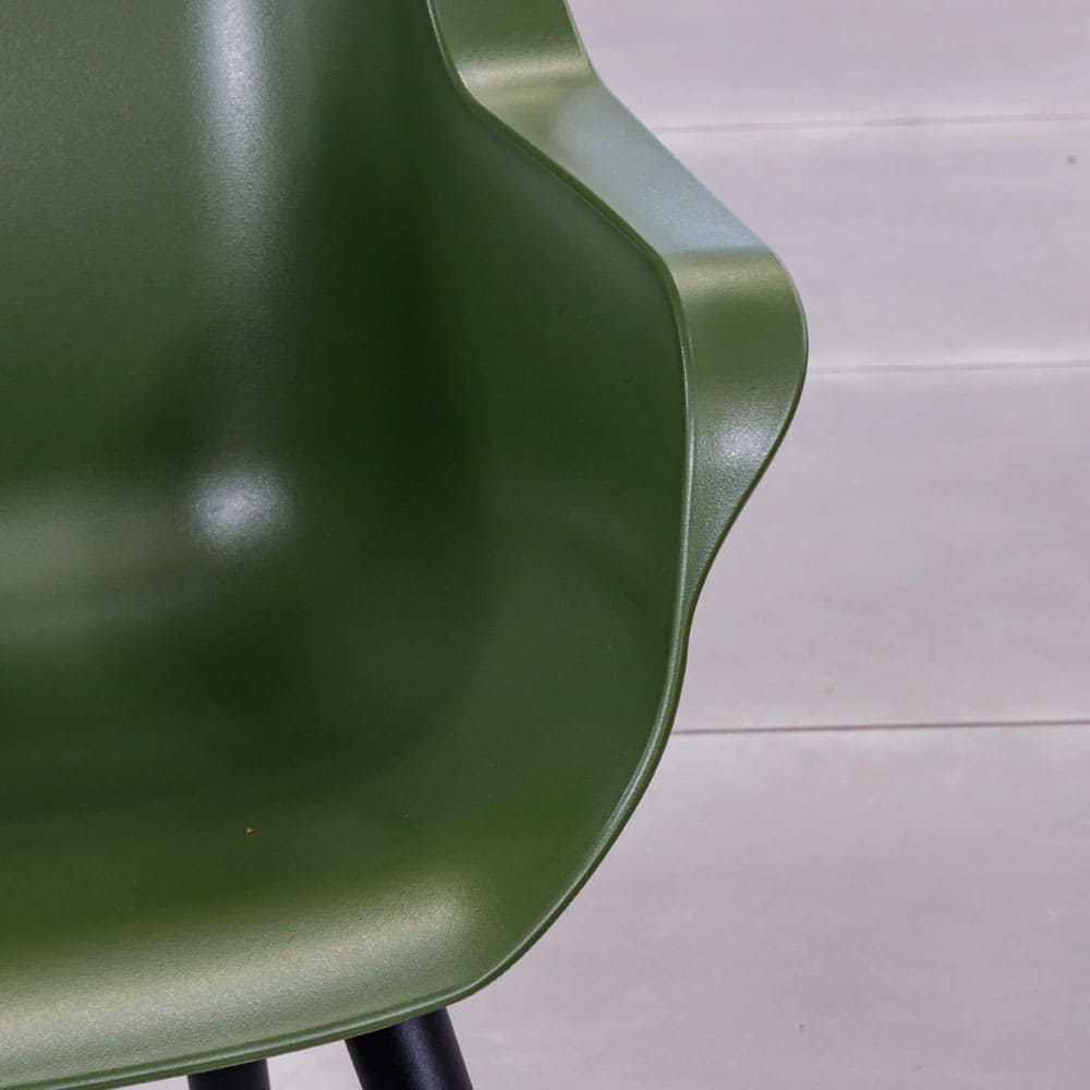 Sophie Studio Dining Chair Moss Green Close Up VB