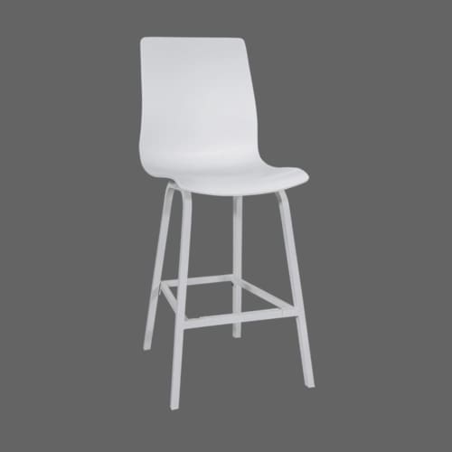 Sophie Wave Bar Chair White