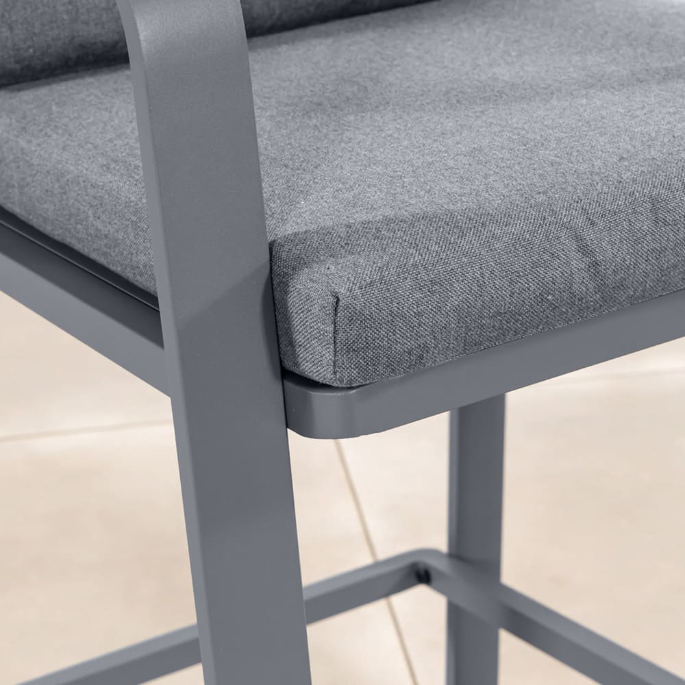 Travalia Bar Chair Grey Close Up 4 VB