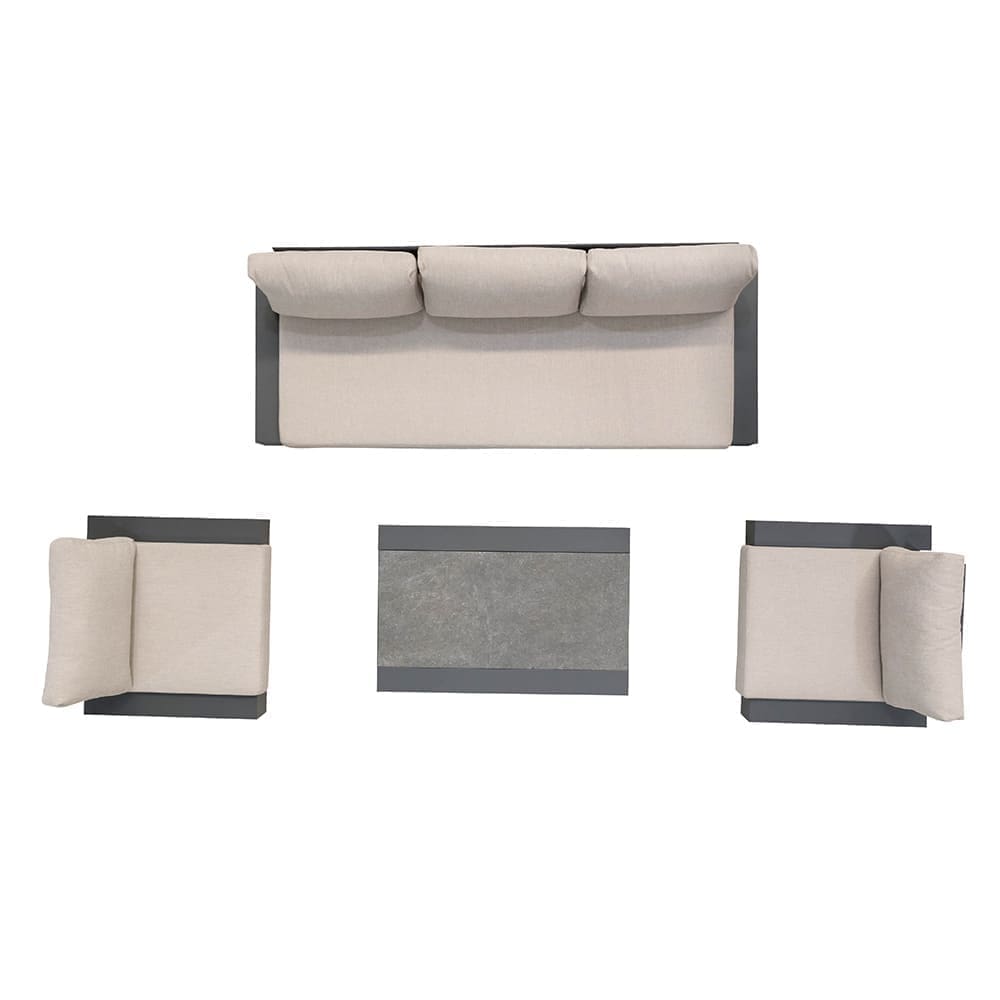 Arizona 4 Piece Lounge Sofa Set Aerial VB