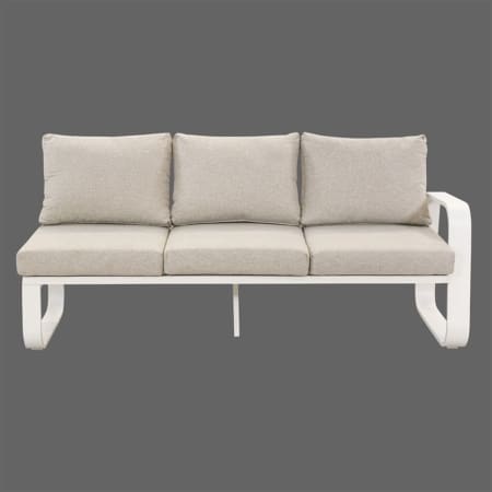 Travalia 3 Seater Left Sofa White Beige VB