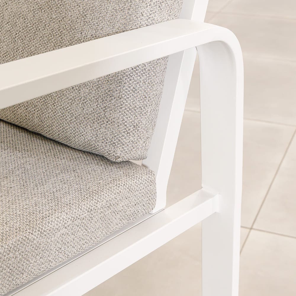 Travalia Bar Chair White Beige Close Up 4 VB