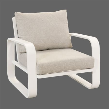 Travalia Lounge Chair White Beige VB