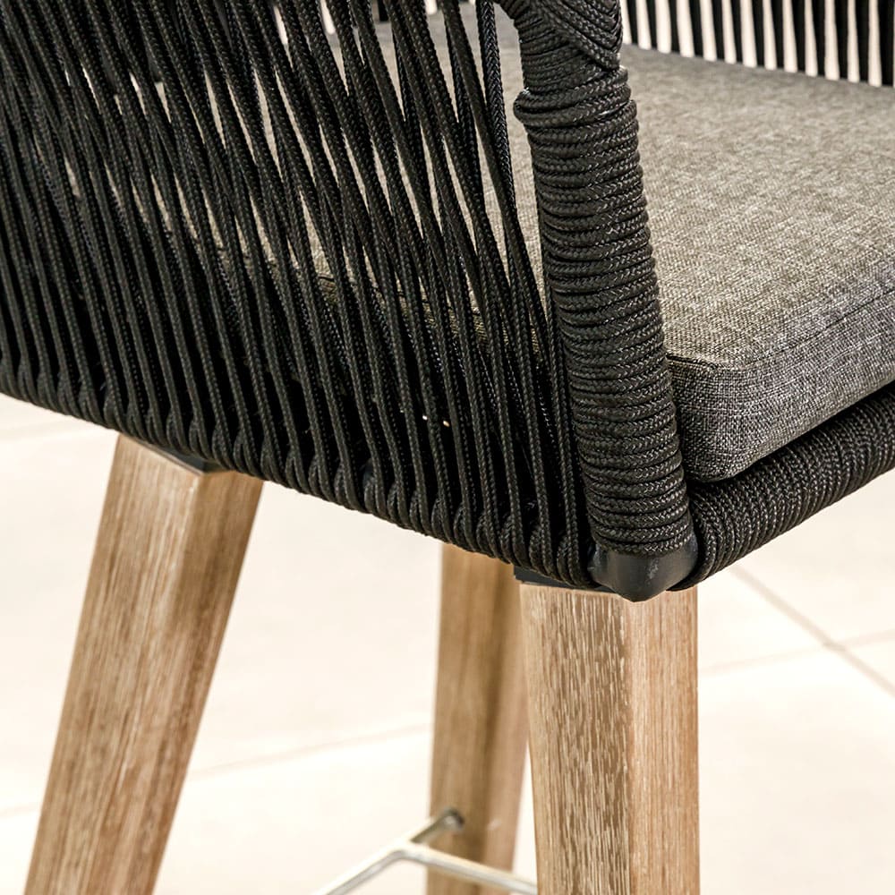 Estee Bar Chair Black Wood Close Up 3 VB