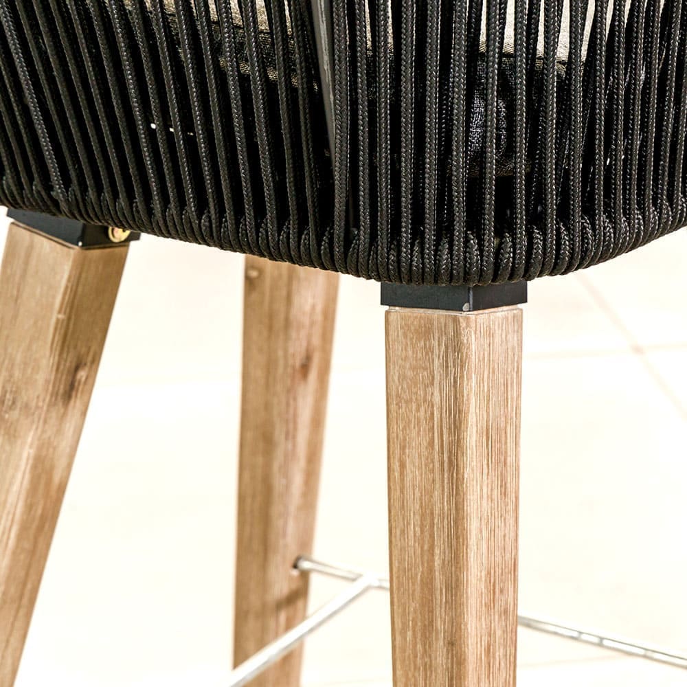 Estee Bar Chair Black Wood Close Up 5 VB