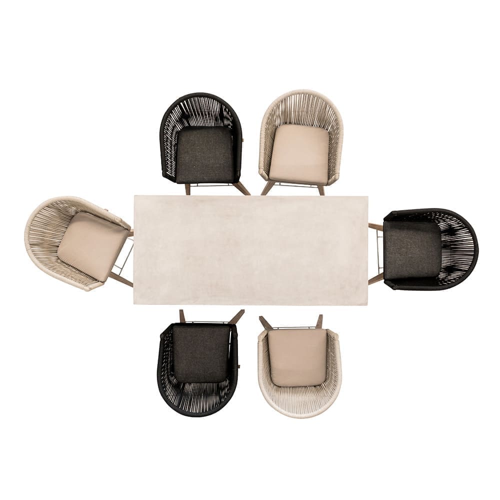 Gary 6 Seater Bar Set Mixed Chairs Aerial VB