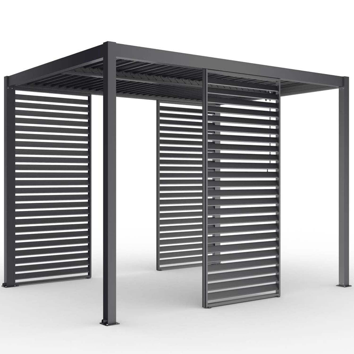 Hammond Pergola Louvers Wall Charcoal B