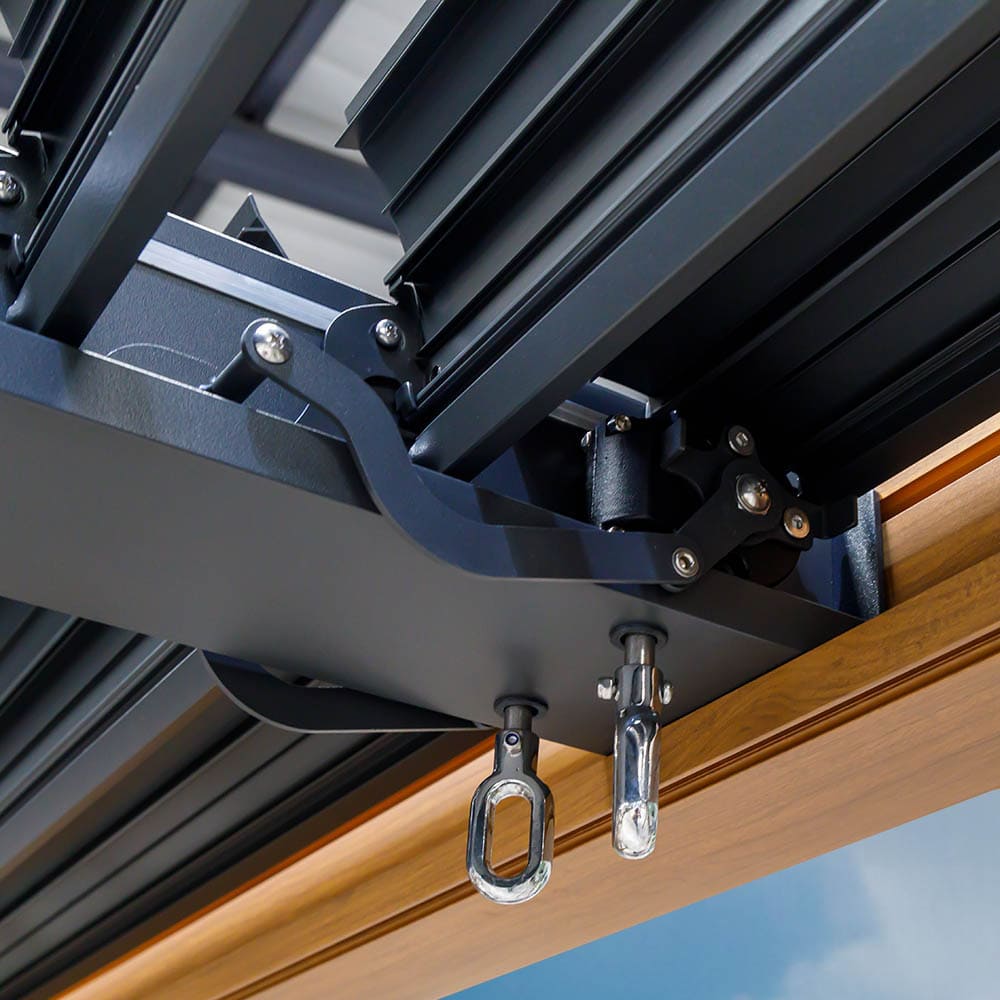 Hammond Pergola Wooden Finish Close Up 5 VB