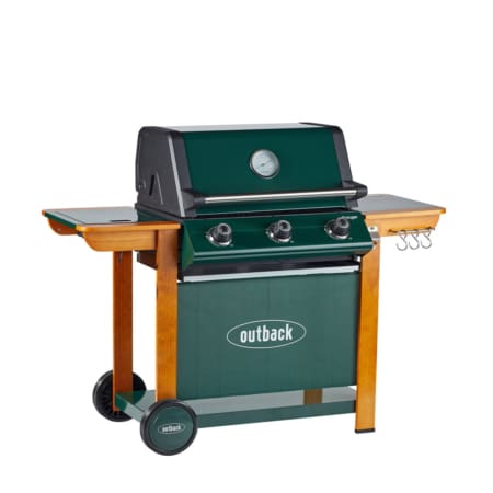 OUT371082 A Outback Ranger 3 Burner GasCharcoal Hybrid Braai
