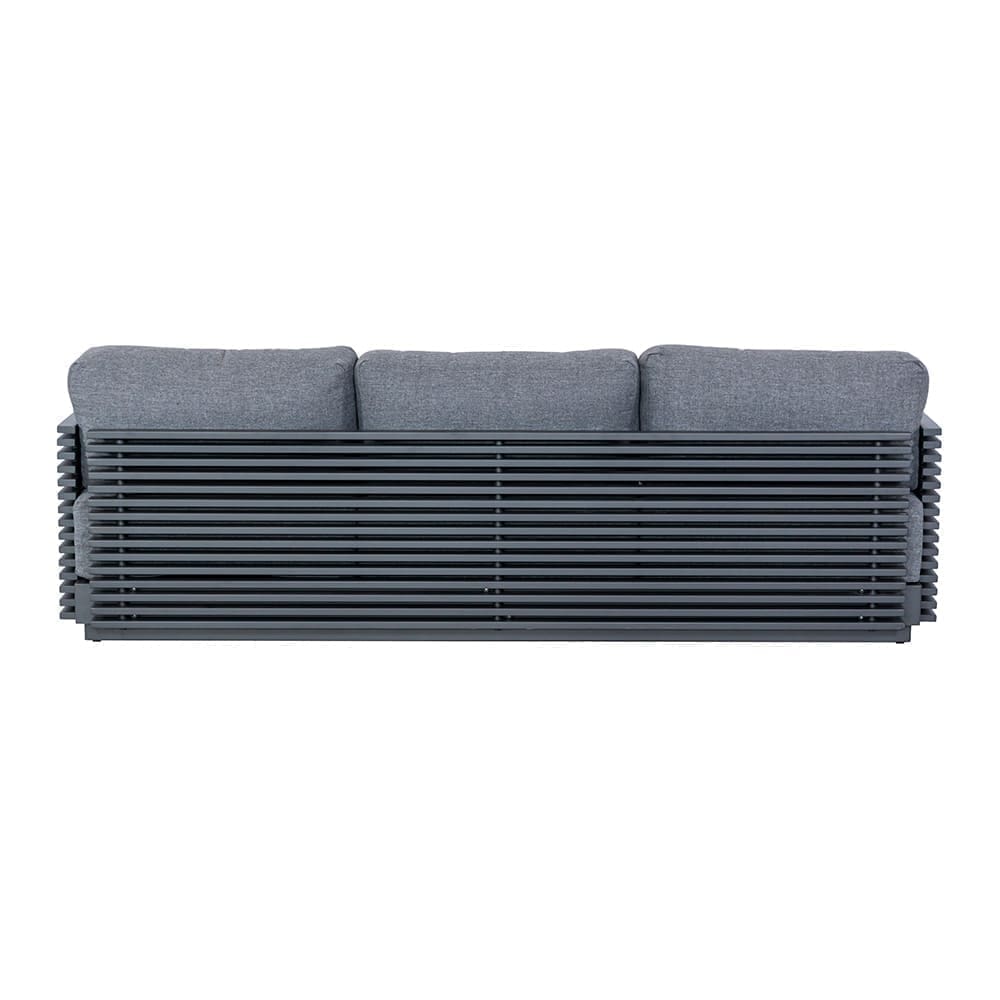 Bahama 3 Seater Sofa Charcoal & Grey Back (VB)
