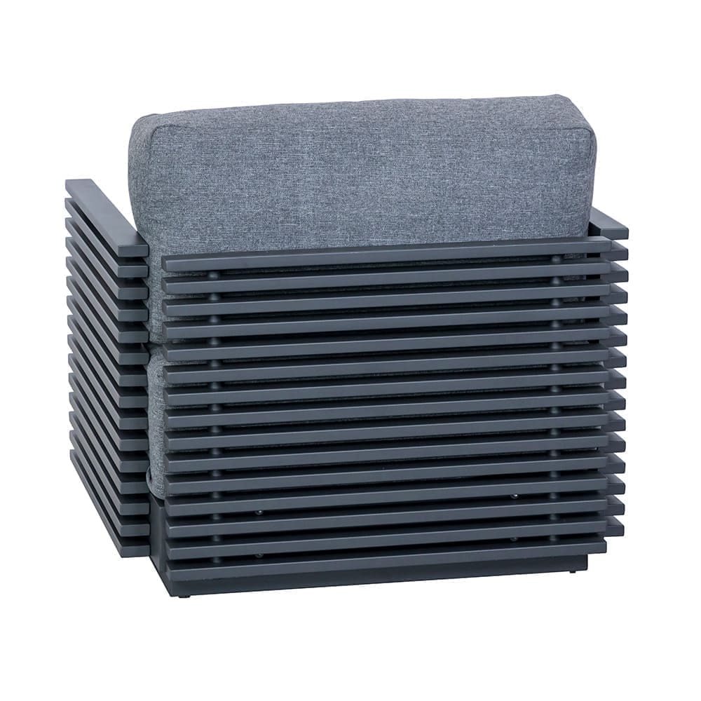 Bahama Lounge Chair Charcoal & Grey Back (VB)
