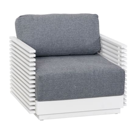 Bahama Lounge Chair White & Grey Front (VB)