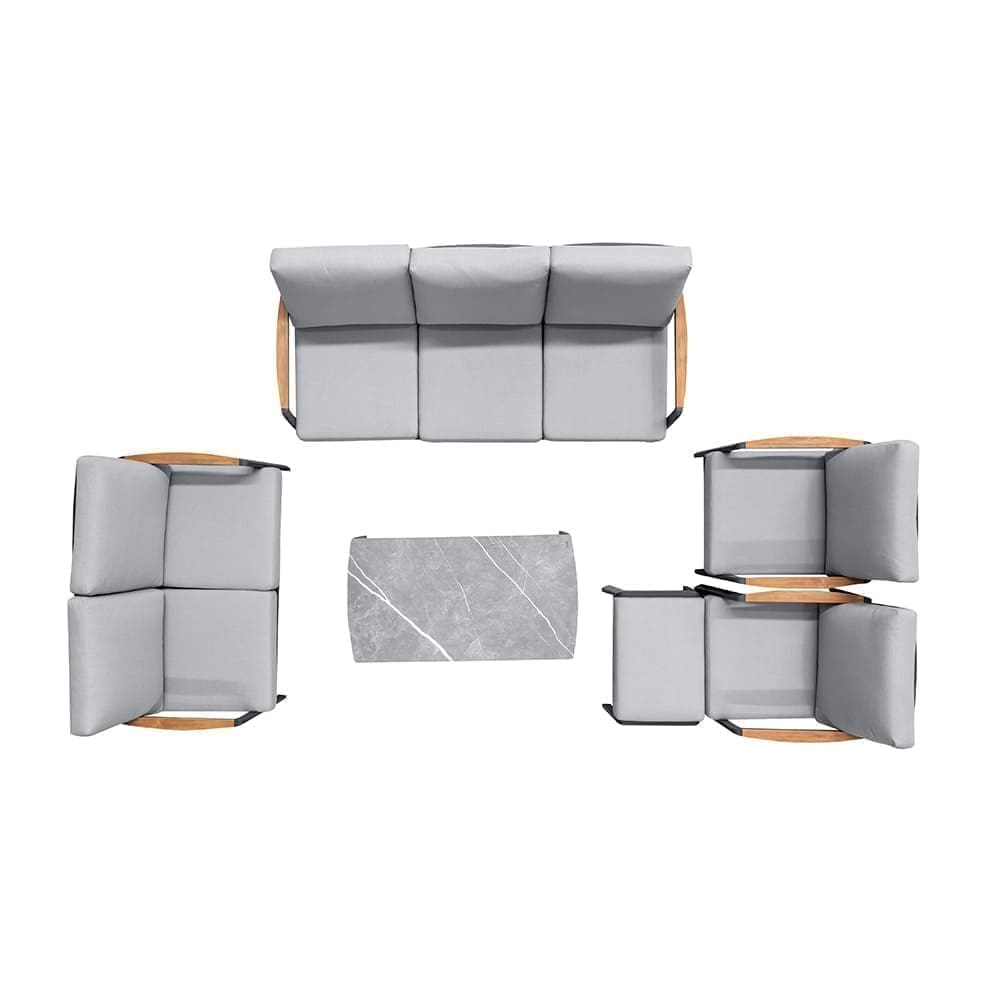 Corda 6 Piece Lounge Sofa Set Aerial VB
