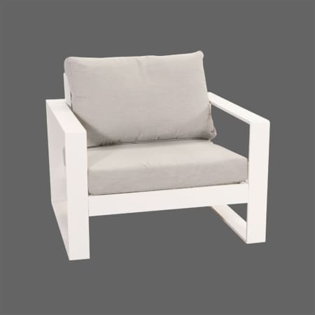 Palm Lounge Chair White Light Grey VB