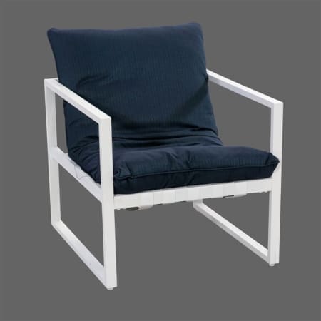 Panama Lounge Chair White Navy VB