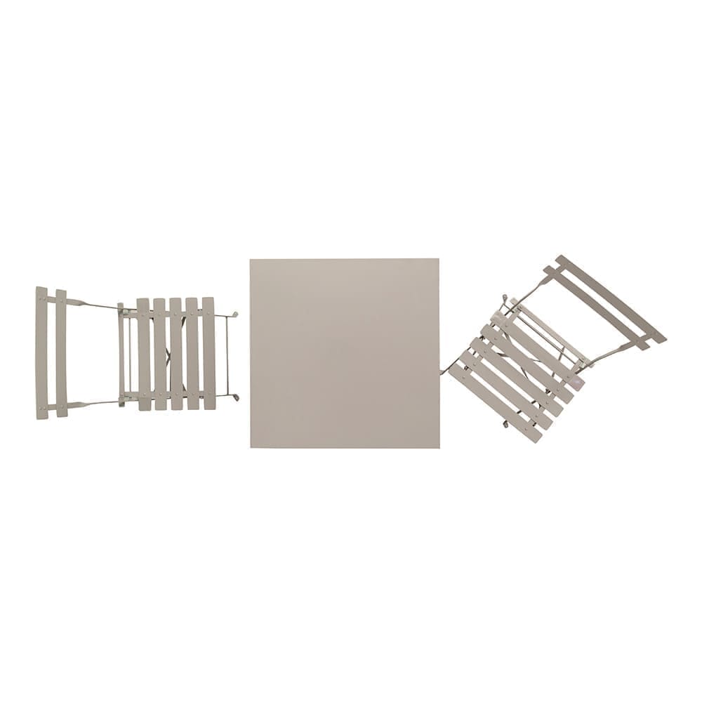 Michael 3 Piece Bistro Set Iron Grey Matt Finish Aerial VB