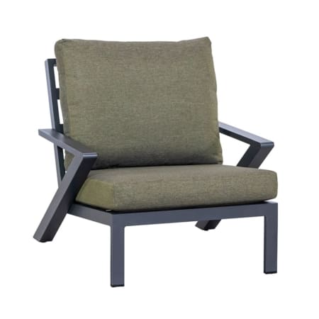Destino Lounge Chair Charcoal & Green Front (VB)