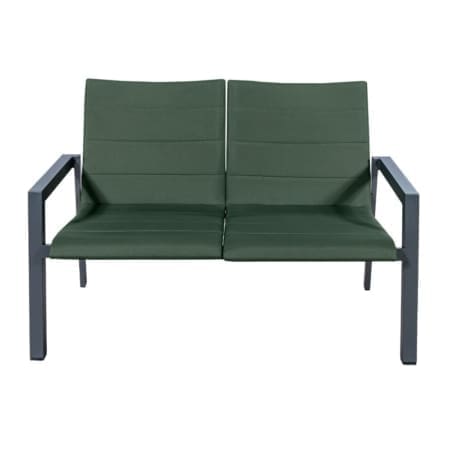 Raja 2 Seater Sofa Charcoal Green VB