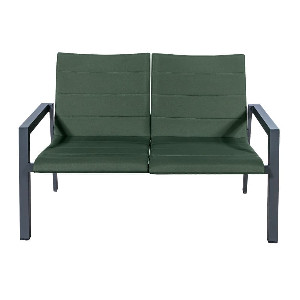 Raja 2 Seater Sofa Charcoal Green VB