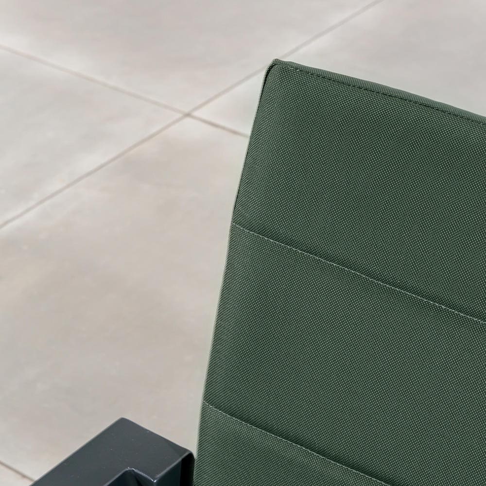 Raja Lounge Charcoal Green Close Up VB