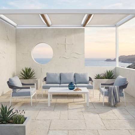 Andrew 4 Piece Lounge Set White