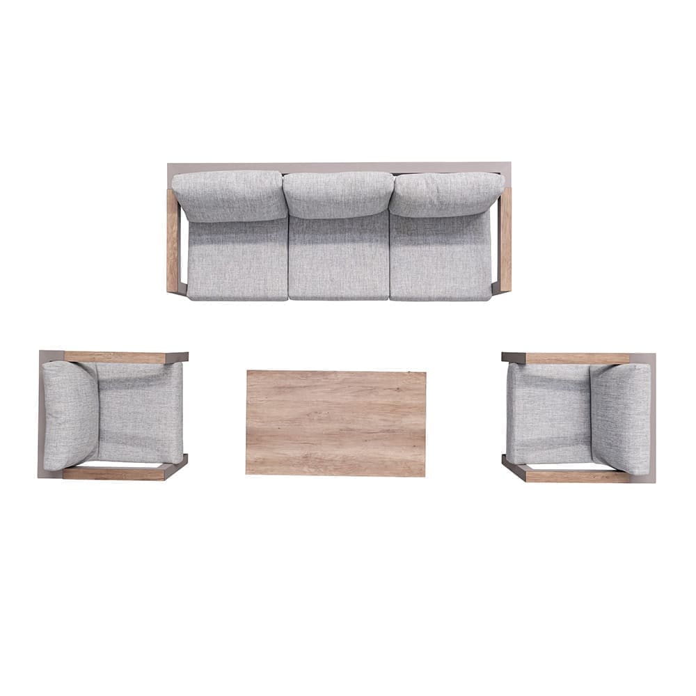 Jazz 4 Piece Lounge Sofa Set Aerial VB