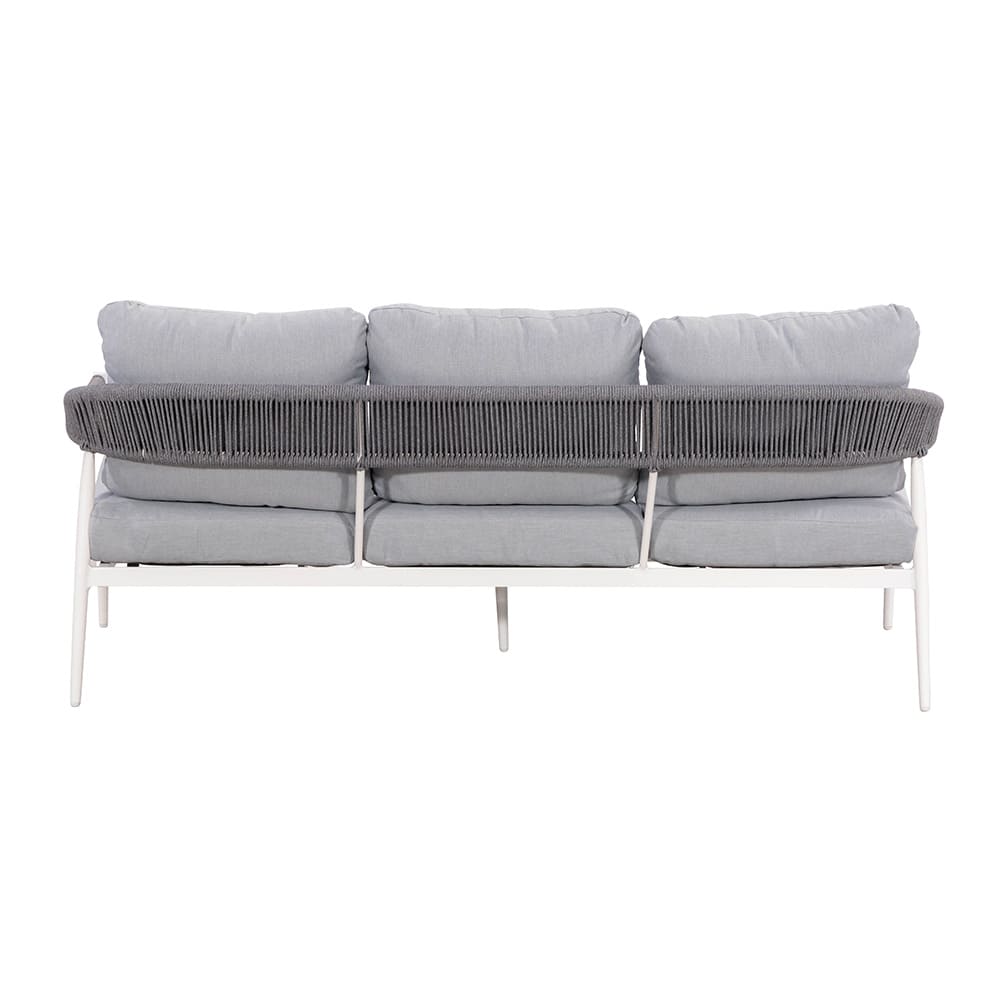 Andrew 3 Seater Sofa White Grey Back VB