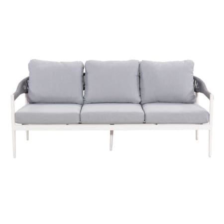 Andrew 3 Seater Sofa White Grey Front VB