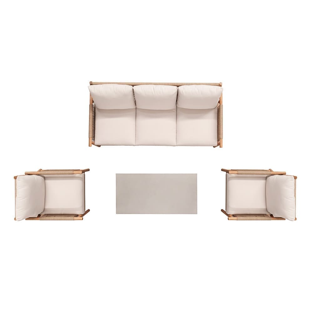Aternis 4 Piece Lounge Sofa Set Aerial VB