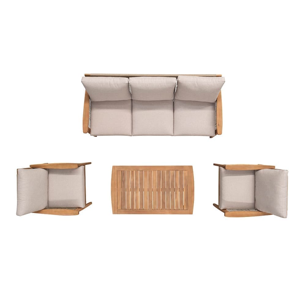 Baltimore 4 Piece Lounge Sofa Set Aerial VB
