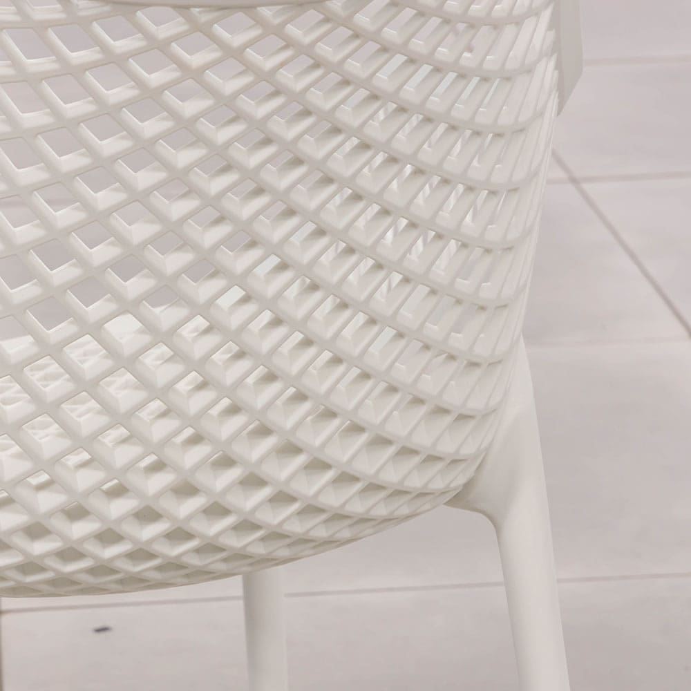 Carlo Dining Chair White Close Up 2 VB