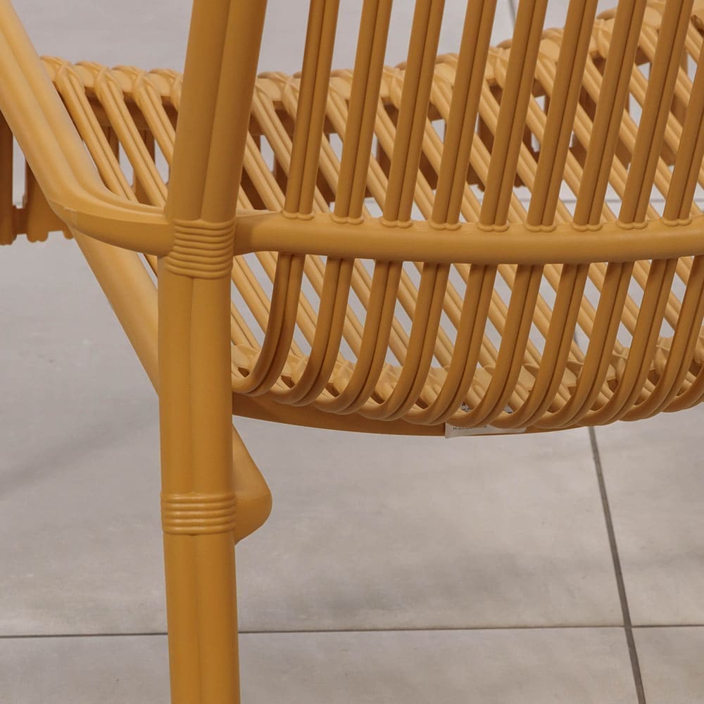 Dawn Lounge Chair Yellow Close Up 2 VB