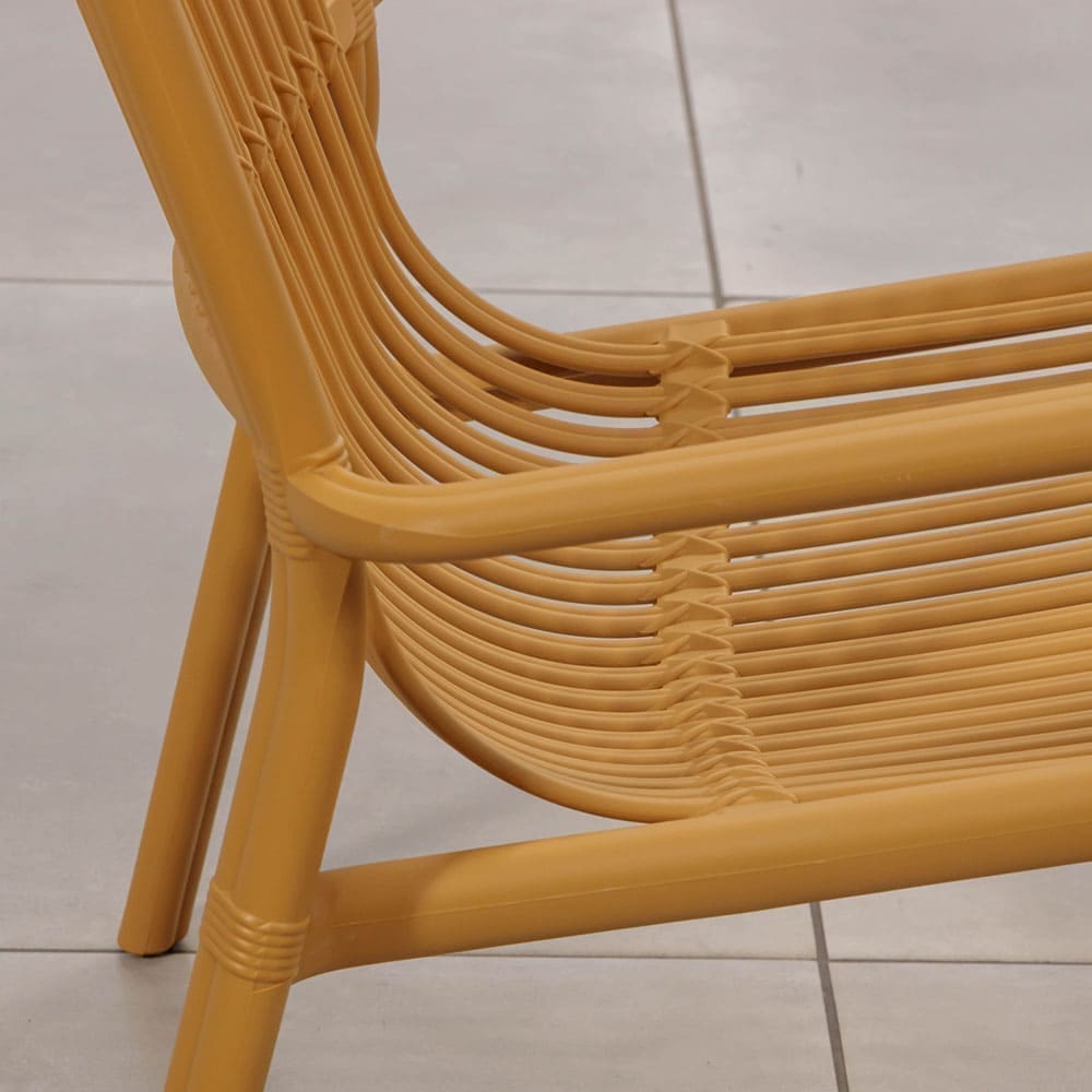 Dawn Lounge Chair Yellow Close Up 3 VB