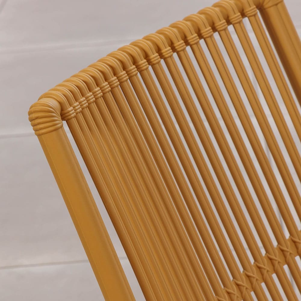 Dawn Lounge Chair Yellow Close Up 4 VB