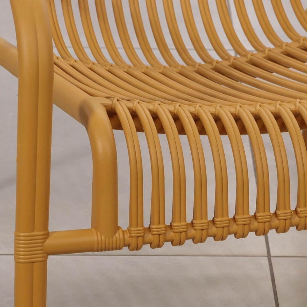 Dawn Lounge Chair Yellow Close Up VB