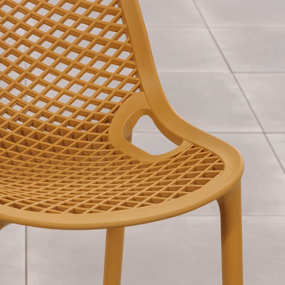 Ruby Bar Chair Yellow Close Up VB