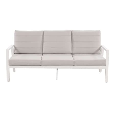 Tuscany 3 Seater Sofa White Light Grey Front VB