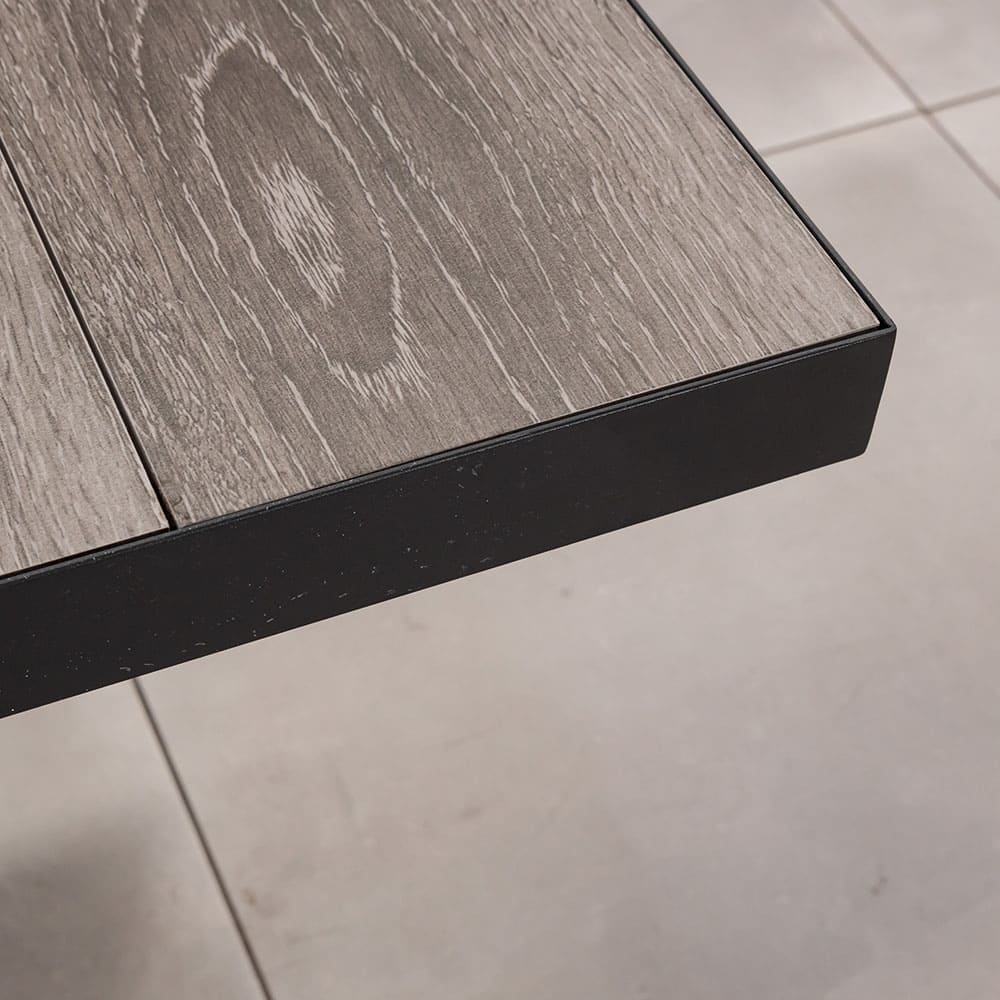 Tuscany 6 Seater Dining Table Grey Close Up 2 VB