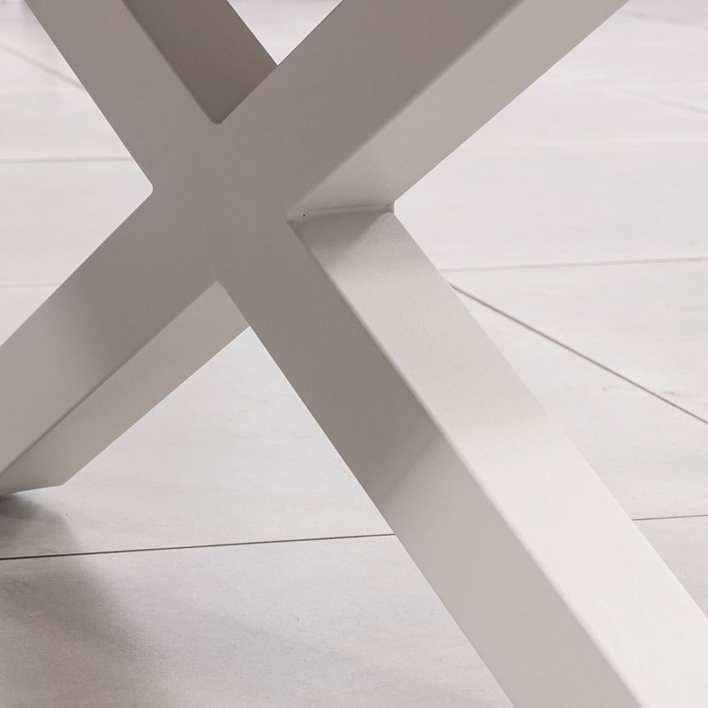 Tuscany Coffee Table White Wood Close Up VB
