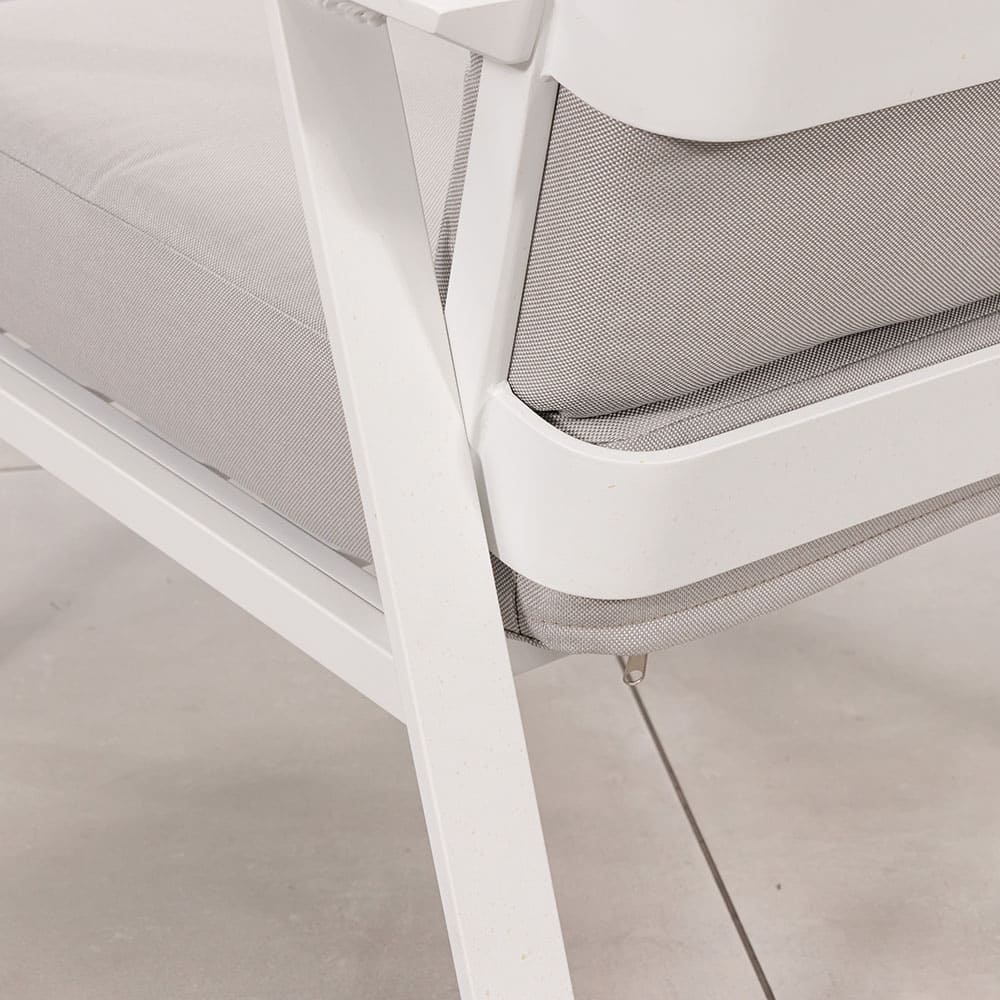 Tuscany Sofa White Light Grey Close Up 2 VB