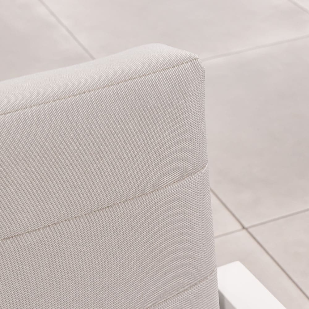Tuscany Sofa White Light Grey Close Up 4VB