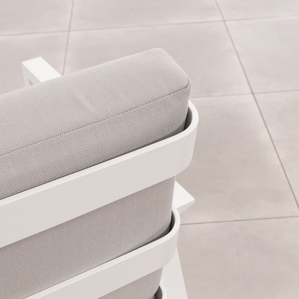 Tuscany Sofa White Light Grey Close Up VB