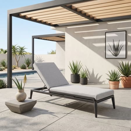 Abella Sun Lounger Charcoal