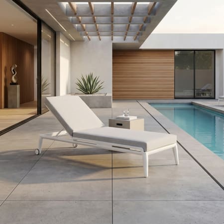 Abella Sun Lounger White